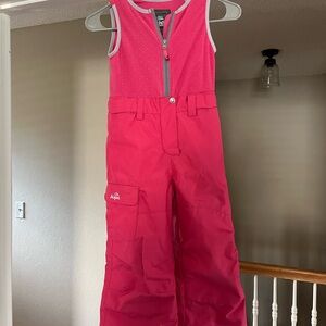 Vibrant Pink Kids Overalls